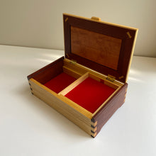 Load image into Gallery viewer, Mixed timber &#39;Trinket&#39; box by Col Hosie
