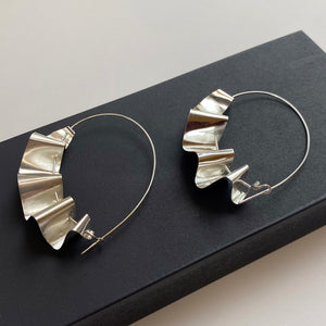 'Fabric' hoop earrings by Nicola Knackstredt