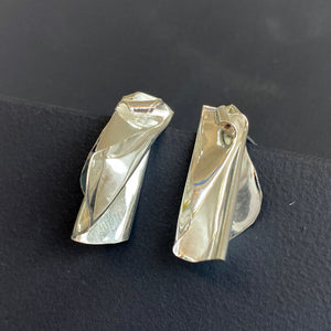 Small 'Fabric' stud earrings by Nicola Knackstredt