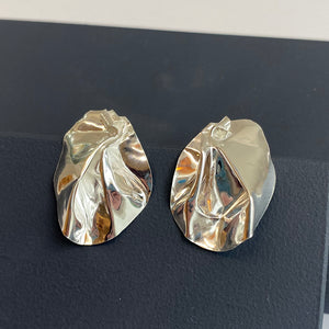 'Fabric' stud earrings by Nicola Knackstredt