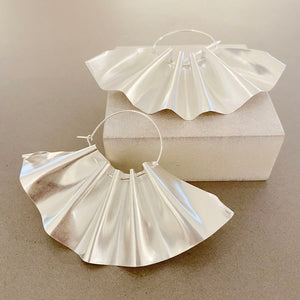 'Fabric' hoop earrings by Nicola Knackstredt