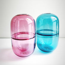 Load image into Gallery viewer, Glass &#39;sugar pill vases&#39; by Thomas Yeend (various colours)
