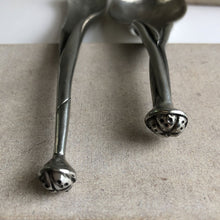 Load image into Gallery viewer, Pair of pewter spoons by Artesia Pewter
