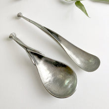 Load image into Gallery viewer, Pair of pewter spoons by Artesia Pewter
