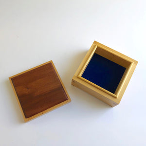 'Ereganto' box in rose mahogany and Huon pine by Col Hosie