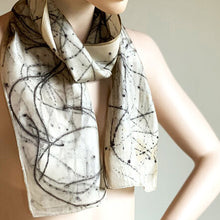 Load image into Gallery viewer, &#39;Pines and Needles&#39; silk scarf by Bee Bowen (various sizes)
