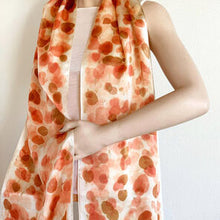 Load image into Gallery viewer, &#39;Flaming eucalyptus&#39; silk scarf by Bee Bowen (various sizes)
